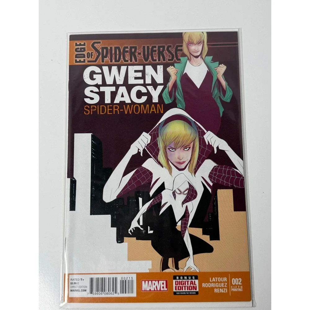 Marvel Edge of Spider-Verse 2 Gwen Stacy Spider-Woman 5th Printing Variant 2014